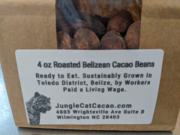 4 oz Roasted Belizean Cacao Label